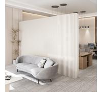 Paper Room Divider Screen - Foldable Privacy Partition Wall Lightweight Freestanding Panel for Home, Office, Bedroom, Living Room, Studio(White) (L200 x H180 CM)