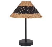 Paper Rope Table Lamp Beige and Black MOMBA