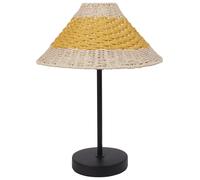 Beliani Table Lamp Momba Paper Rope Yellow