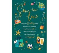 Paper Rose - Son-in-Law Birthday Card with Fun Design and Heartfelt Message