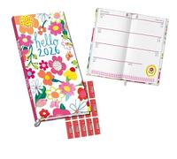 Paper Salad Diary 2026 Pocket Slim Diary Art colourful Calendar with Free Organisational Stickers Included