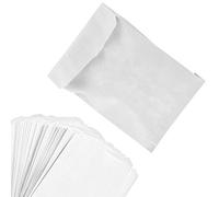 Paper Sandwich Bags Bulk Wax Paper (200 Pack) 7" x 6" x 1" Wet Wax Paper Bags - Food Grade Grease Resistant Wax Bags - White Glassine Bags - Paper Bags for Bakery Cookies, Candy, Snacks, French Fries