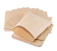Paper Sandwich Bags for Food | 8” x 8” 200PK Strung REALUS | Made in Britain | Strong Greaseproof Small Brown Bag, Great for Sweets, Lunch, Burger Wrap | Eco Friendly, Biodegradable Alternative