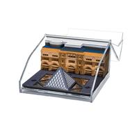 Paper Sculpture Architecture Louvre 3D Calendar with Light Design
