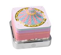 paper sculpture calendar - Creative Paper Sculpture Design, Cultural Souvenir | 3D Stereo Carousel core Castle Calendar with Sticky Notes Feature, Decorative Desktop Ornament for work place and Home