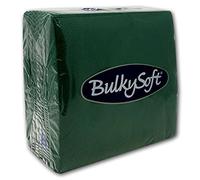 Paper Serviettes Soft Napkins 33x33cm 2PLY BulkySoft Solid Colours Choose Colours (Green)