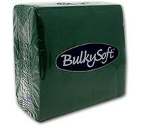 Paper Serviettes Soft Napkins 40x40cm 2PLY BulkySoft Solid Colours Choose Colours (Green, 100)