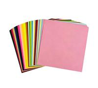 Paper Set Assorted Colors 200 Sheets Colorful Square Paper for Art Class Card Projects and Glitter Folding Assorted Color Square Folding Sheets Collage Card Making Classroom Art