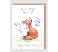 Paper Shed Design Mothers Day Card Lovely Mummy Cute Fox Charming Illustration