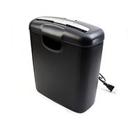 Paper Shredder Electric Mute High Power 6-Sheet Strip Cut Paper Shredder, Overload And Thermal Protection, 10 Litre Wastebasket Capacity, Decent for Home and Office School Use
