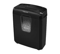 Paper Shredder for Home Use - Fellowes 6C 6 Sheet Cross Cut Paper Shredder for Home Office Use - Powershred Personal Shredder with Safety Lock & 11 Litre Bin - Security Level P4 - Black