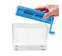 Paper Shredder - Manual Desk Shredder | Compact Machine Cutting Tool for Stationery, Notes, Credit Cards, Receipts, Post Bills, Student Office