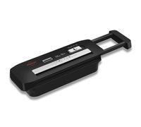 Paper Shredder Without Basket,VidaTeco 6-Sheet Strip Cut Shredder for Home Use,Small Document Shredder for Office,Shred Staple/Card,Mini Portable Shredder with Extendable Arm,Jam Proof