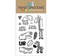 Paper Smooches 4 x 6-inch Clear Stamps-Zoo Crew