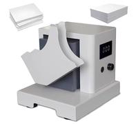 Paper Sorting Machine, Automatic Paper Jogger with 50mm Holder, Desktop Shaking Machine, Adjustable Jitter Intensity, Static Removal for Offices and Archives