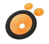 Paper Speaker Cone Drum Paper Subwoofer Cones, 1.4 Inches Inner Diameter 7.7 Inches Outside Diameter with Rubber Surround, Paper Cone Foam Surround Woofer for 8in Speaker