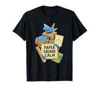 Paper Square Calm Origami Fold T-Shirt