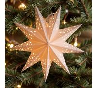 Paper Star Lantern, Nine-Point Hollow Lampshade Decor, Starry Christmas Lanterns, Hanging Papér Stars Lantern, for Warm Festive Atmosphere, for Christmas Holiday Party