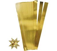 Paper Star Strips, W: 15 mm, D: 6,5 mm, gold, 100pcs, L: 45 cm