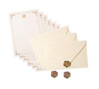 Paper Stationery Set 6 Letter Paper Lined Sheets 3 Matching Envelopes 3 Seal Stamp Sticker for Wedding Holiday Letter Set