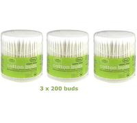 Paper Stem Cotton Buds in FLIP TOP DRUM | 3x 200 buds | By Pretty