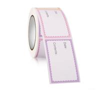 Paper Stickers 250pcs Roll for Kitchen Jars Paper Stickers(Multicolour)