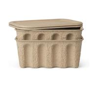 Paper Storage Box - Set of 2 Natural S