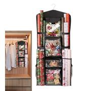 Paper Storage Packaging - Hanging Bag 43x101cm, Durable Oxford Fabric Container, Festive Wrapper Holder Using With Large Pockets | Home Accessories For Closet & Wardrobe