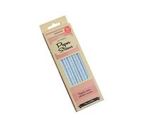 Paper Straws Blue & White Polka Dot 30 Pack