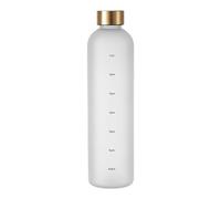 Paper Tea Cups White Water Bottles Reusable Motivational Water Bottle PC Space Cup Plastic Cup 1000ML Hot Chocolate Mug (White, One Size)