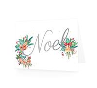 Paper Themes Christmas Cards Pack of 20 The Luxury Foiled Collection British-Made Quality Beautiful Xmas Cards Pack (Noel Robin)