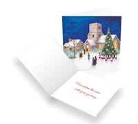 Paper Themes Personalised Christmas Cards Pack of 20- Village Choir