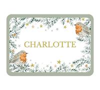 Paper Themes Personalised Christmas Placemats (Christmas Robins)
