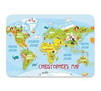Paper Themes Personalised Educational Placemats For Children (World Map)