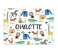 Paper Themes Personalised Placemat for Kids (Off to the Zoo)