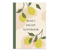 Paper Themes Personalised Recipe Notebook A5 size (My Recipe Book)