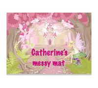 Paper Themes Play Mat Kids Messy Mat Paint sheet Playdough mat Arts and crafts splash mat- Enchanted LARGE