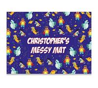 Paper Themes Play Mat playdoh mat Kids Messy Mat Paint sheet Playdough mat Arts and crafts splash mat (Superhero Animals, (L) 110 x 75 cm)