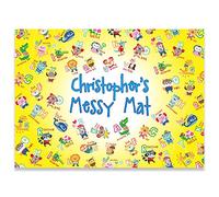 Paper Themes Play Mat Playdoh mat Kids Messy Mat Paint sheet Playdough mat Arts and crafts splash mat for Tables or Under Highchair - Animal Alphabet X-Large
