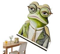 Paper Towel Cradle - Novelty Creature Stand, Standard Size with Weighted Arm, Premium Beech Wood, Non Slip Protective Bottom Pads, for Countertop Counter Cabinet Guest