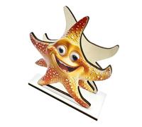 Paper Towel Cradle - Novelty Creature Stand, Standard Size with Weighted Arm, Premium Beech Wood, Non Slip Protective Bottom Pads, for Countertop Counter Cabinet Guest