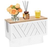 Paper Towel Dispenser,Hand Towel Dispenser Wall Mounted with Top Tray,Folded Tissue Holder with Lid,Commercial C-Fold, Z-Fold, Trifold Towel Holder Dispenser For Bathroom Kitchen Office