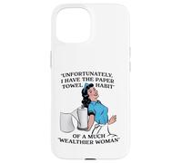 Paper Towel Habit Funny Retro Housewife Case for iPhone 15