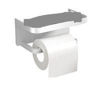 Paper Towel Holder 1PC Toilet Paper Holder Wall Mounted Thickened Towel Plastic Storage Rack Kitchen Bathroom Accessories(WHITE)