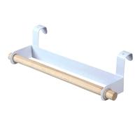 Paper Towel Holder Cabinet Door Paper Towel Holder, 9 X 3 X 2" Hanging over the Door Paper Towel Holder, Thicken Paper Towel Holder, Sturdy Storage Rack,White