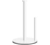 Paper Towel Holder Countertop, OBODING, White Kitchen Paper Towel Holder Stand for Kitchen and Bathroom Organization, Stainless Steel Paper Towel Holders for Standard and Large Rolls (White)