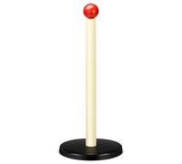 Paper Towel Holder, Cute Wooden Red Ball Kitchen Roll Stand Organizer Countertop Free Standing, Spray Paint Black White Holder, Housewarming Gift New Home