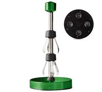 Paper Towel Holder One-Handed Tearing - ONLY FOR SMOOTH COUNTERTOPS - Kitchen Roll Holder Free Standing No Drilling Required Stainless Steel (Green)