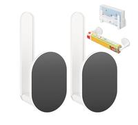 Paper Towel Holder, Set of 2 Kitchen Roll Holders, Wall Mounted & Worktop Wet Mopping Table, Storage for Kitchen, Bathroom, Office, Home Cleaning, Easy Access and Space Saving Desi