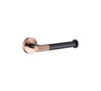 Paper Towel Holder Stainless Steel 4-PCS Rose Gold Black Wall Mounted Single Bar Towel Rack Towel Bar Bath Towel Coat Hook Toilet Paper Holder Paper Roll Holder(Color:Paper Holder)